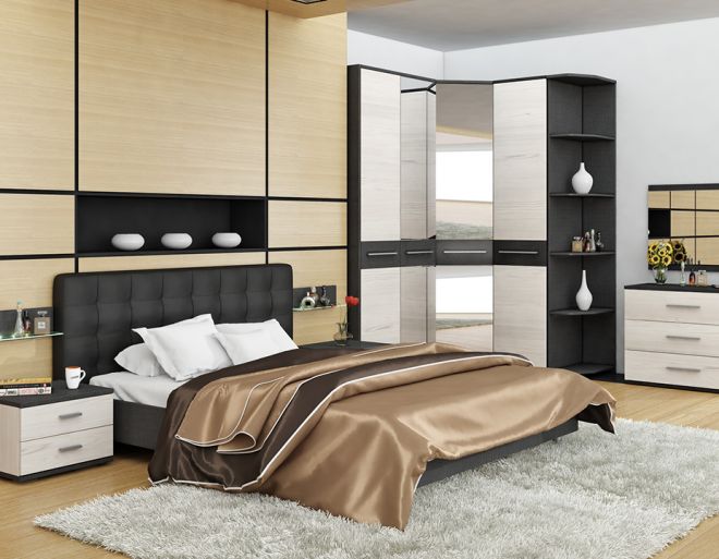 модульная мебель для спальни с угловым шкафом модульная мебель для спальни с угловым шкафом