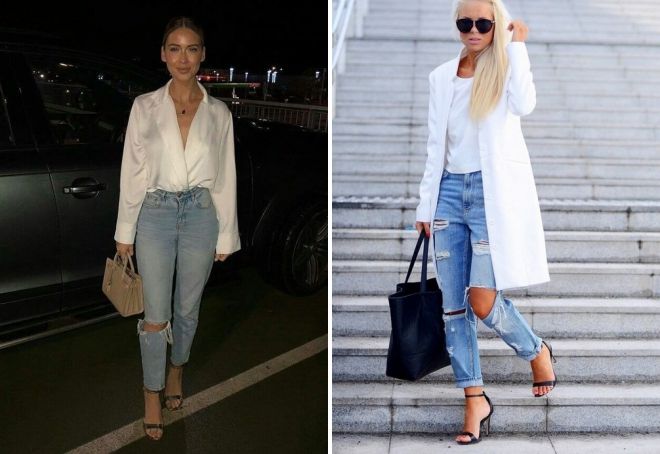 с чем носить рваные джинсы весной с чем носить рваные джинсы весной