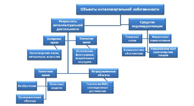 виды интеллектуальной собственности виды интеллектуальной собственности