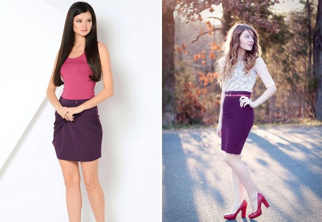 юбка фиолетового цвета юбка фиолетового цвета