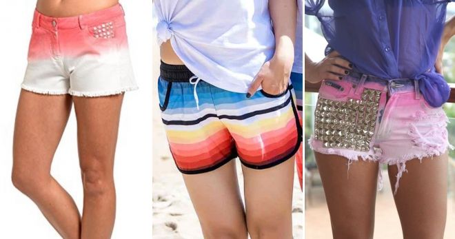 Шорты градиент Шорты градиент