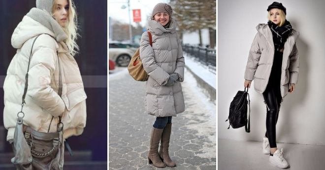 Сумка к серому пуховику варианты Сумка к серому пуховику варианты