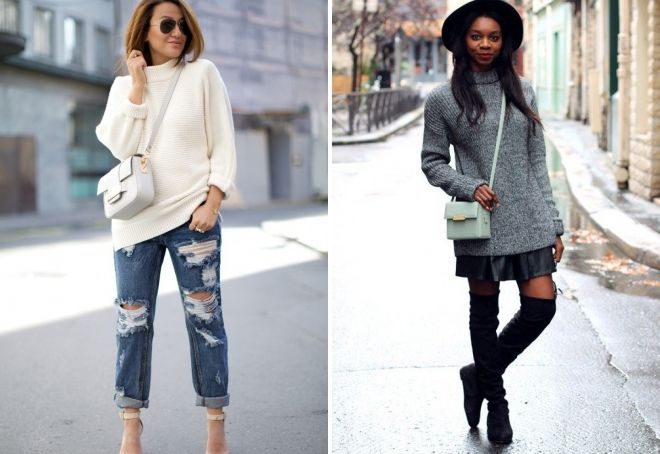 с чем носить теплый свитер с чем носить теплый свитер