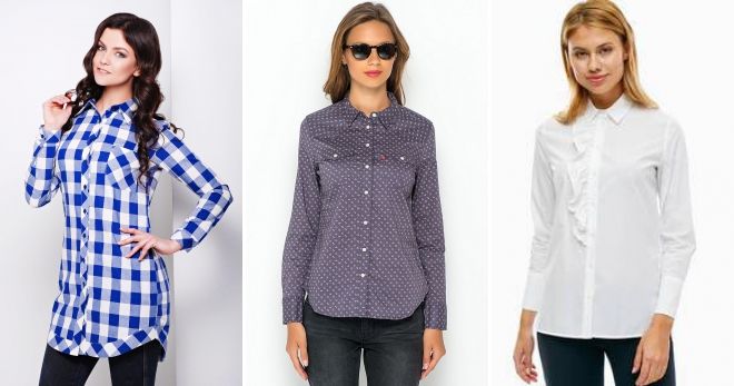 Длинная приталенная рубашка Длинная приталенная рубашка