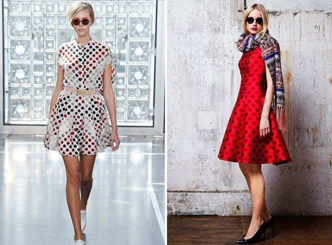 короткое платье в горох короткое платье в горох