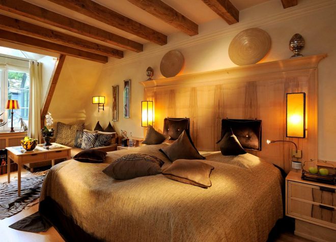 Дизайн интерьера спальни в этно стиле