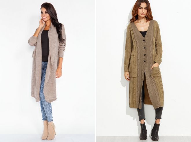 длинный вязаный кардиган длинный вязаный кардиган