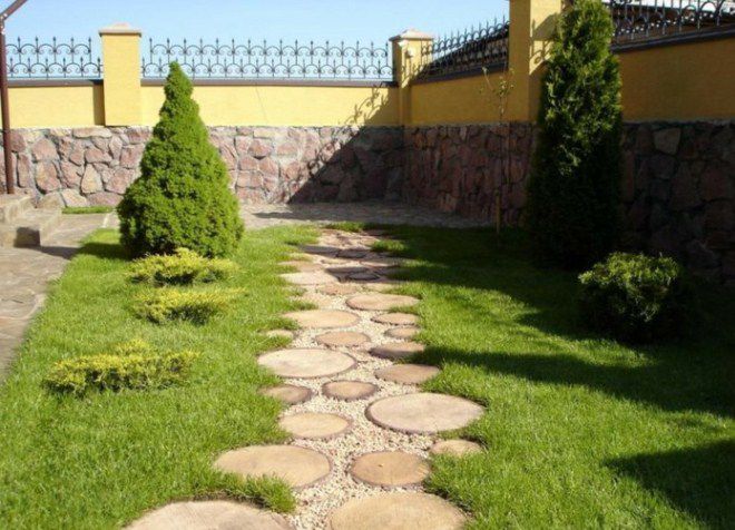 дорожка из спилов дерева дорожка из спилов дерева