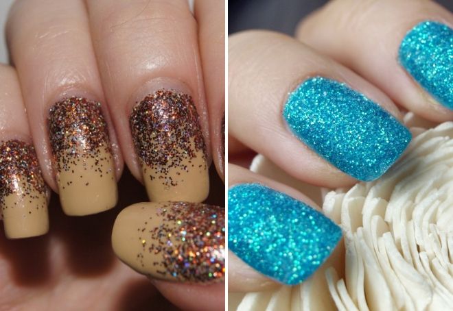 идеи маникюра с глиттером идеи маникюра с глиттером