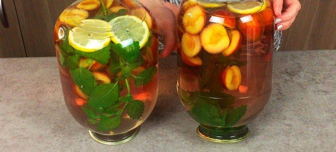 компот мохито из слив на зиму компот мохито из слив на зиму