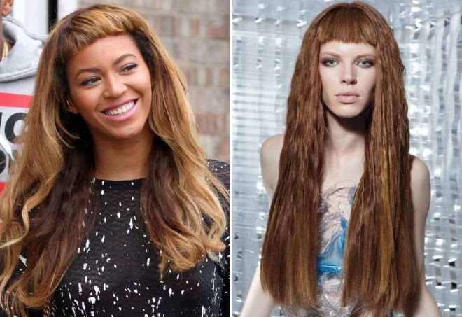 короткая челка с длинными волосами короткая челка с длинными волосами