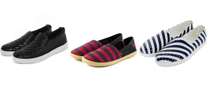 Модные женские слипоны Модные женские слипоны