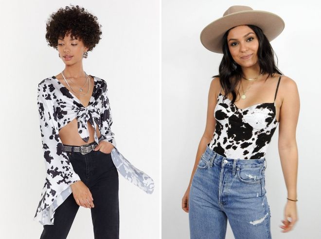 принт корова на одежде принт корова на одежде