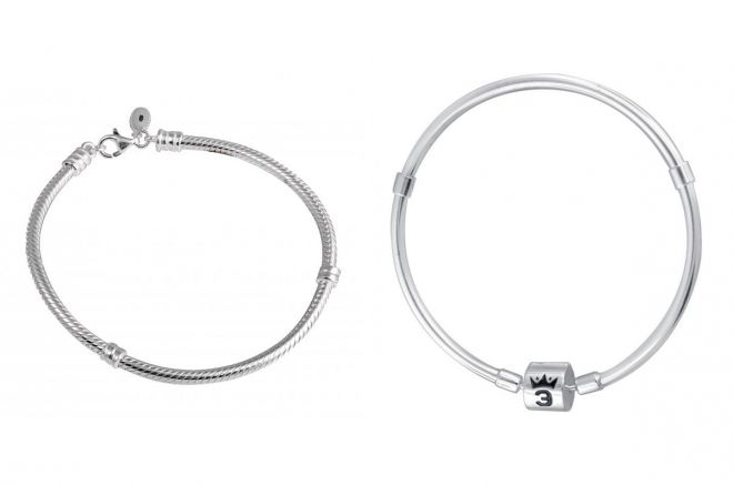 серебряный браслет для шармов серебряный браслет для шармов