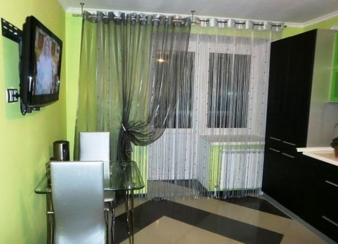 Шторы нити на кухню Шторы нити на кухню