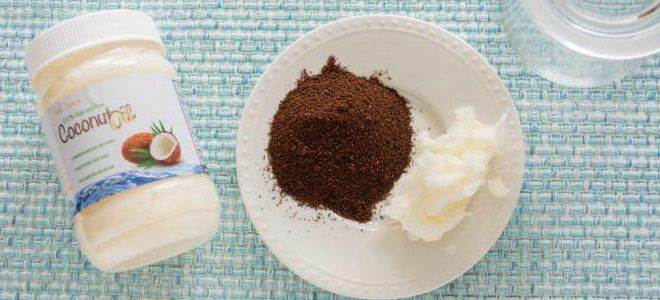 скраб из кофе и кокосового масла скраб из кофе и кокосового масла