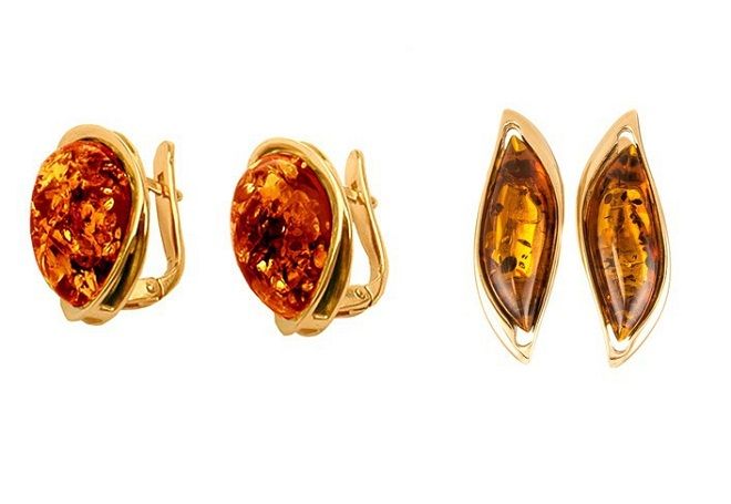 золотые серьги с янтарем золотые серьги с янтарем