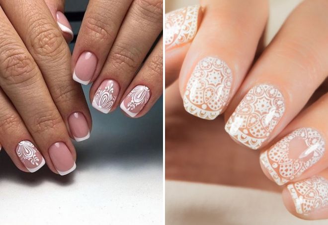 белый френч на короткие ногти белый френч на короткие ногти