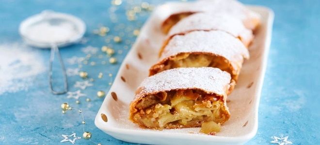 классический яблочный штрудель классический яблочный штрудель
