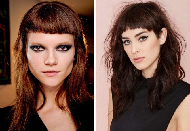 короткая челка со средними волосами короткая челка со средними волосами