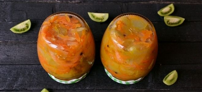 салат из зеленых помидор по корейски салат из зеленых помидор по корейски