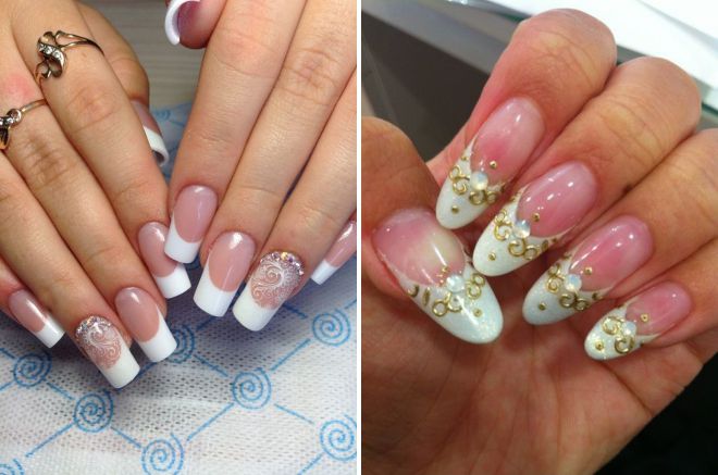 свадебный дизайн длинных ногтей свадебный дизайн длинных ногтей