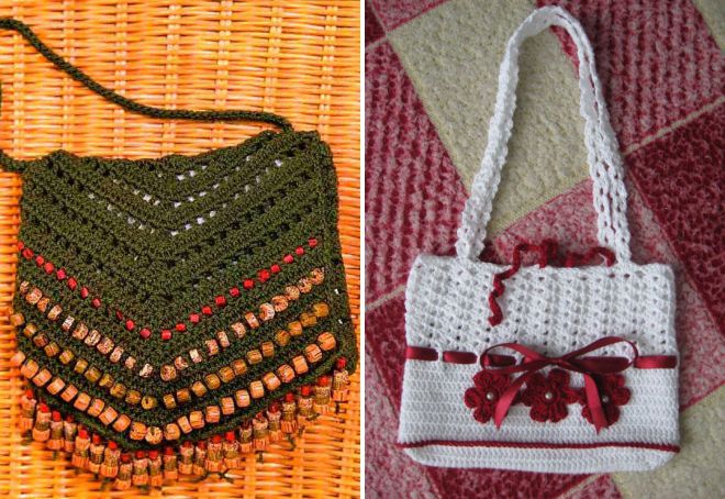 вязаная летняя сумка через плечо вязаная летняя сумка через плечо