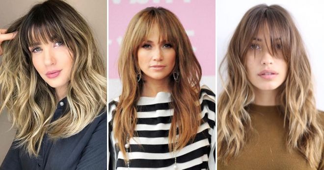 Балаяж с челкой Балаяж с челкой