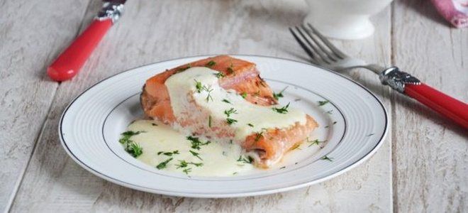 форель в сливочном соусе на сковороде форель в сливочном соусе на сковороде