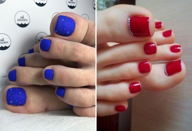 идеи однотонного педикюра идеи однотонного педикюра