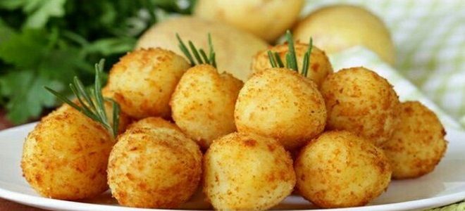 картофельные шарики на сковороде картофельные шарики на сковороде