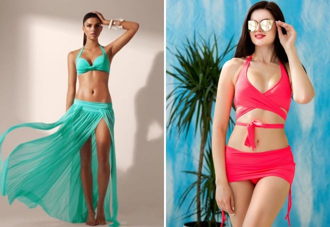 Купальник с юбкой для плавания Купальник с юбкой для плавания