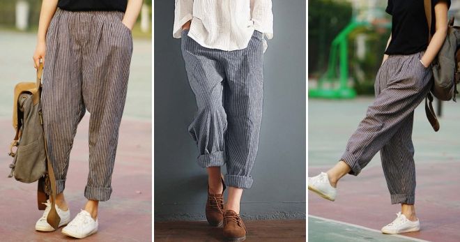 Льняные штаны 2019 - цвета Льняные штаны 2019 - цвета