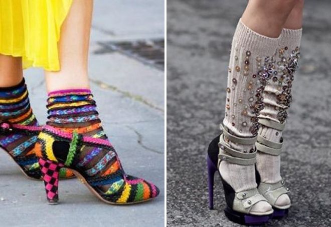 носки с сандалиями на каблуке носки с сандалиями на каблуке