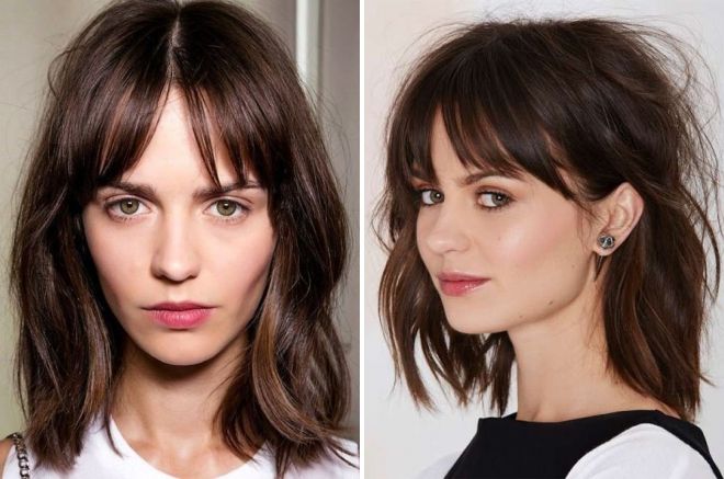 с челкой с челкой