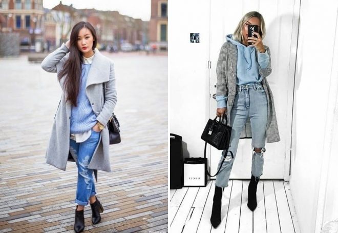 с чем носить рваные джинсы зимой с чем носить рваные джинсы зимой