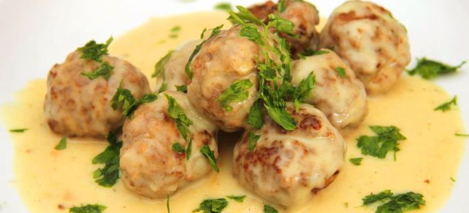 тефтели из индейки в сливочном соусе тефтели из индейки в сливочном соусе