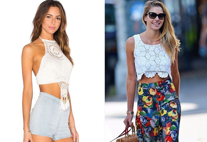 Женский вязаный топ Женский вязаный топ