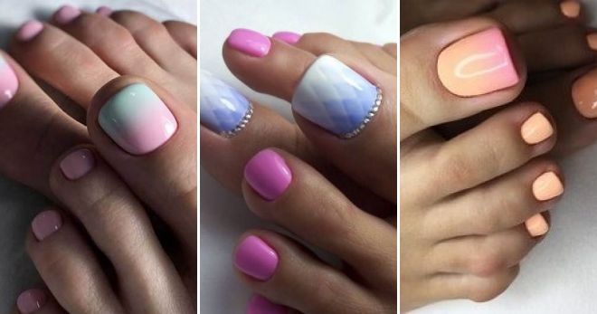 Педикюр градиент Педикюр градиент