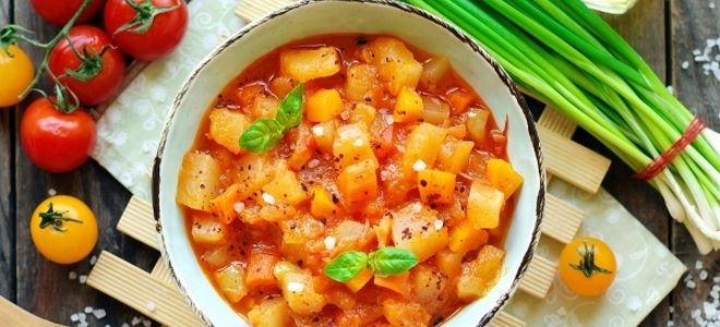 быстрый и вкусный рецепт рагу из патиссонов быстрый и вкусный рецепт рагу из патиссонов