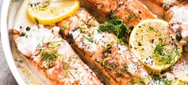 форель в сливочном соусе на сковороде форель в сливочном соусе на сковороде