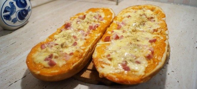 пицца на батоне в духовке пицца на батоне в духовке