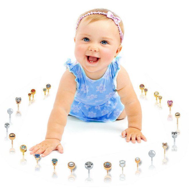 подарок новорожденной девочке сережки подарок новорожденной девочке сережки