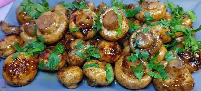 шампиньоны в соевом соусе на сковороде шампиньоны в соевом соусе на сковороде