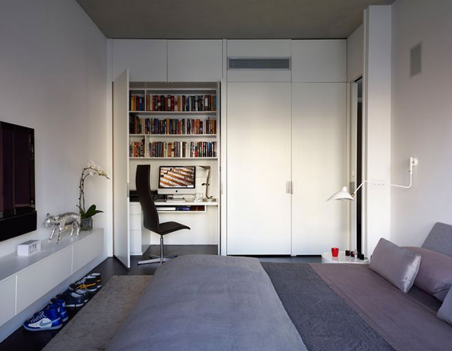 встроенный шкаф с рабочим столом в спальне встроенный шкаф с рабочим столом в спальне