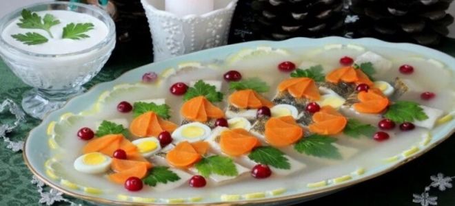 Заливное из налима Заливное из налима