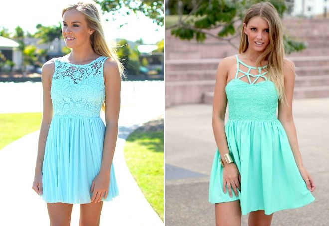 короткое бирюзовое платье короткое бирюзовое платье