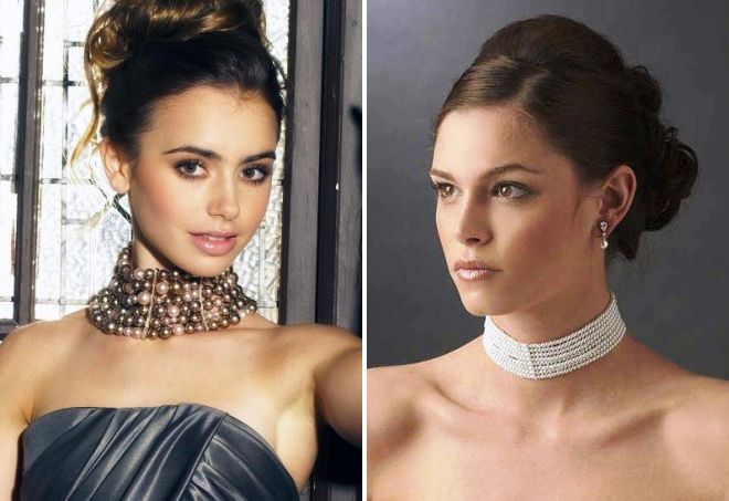 многорядное колье из жемчуга многорядное колье из жемчуга