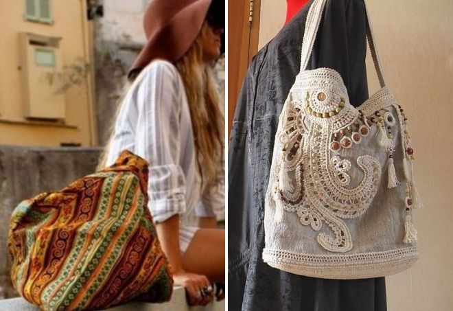 вязаная летняя сумка в стиле бохо вязаная летняя сумка в стиле бохо
