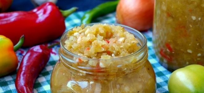 аджика из зеленых помидор на зиму аджика из зеленых помидор на зиму